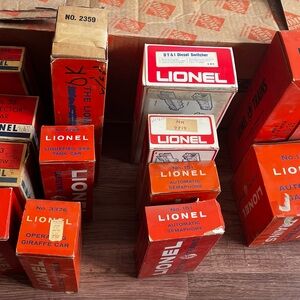 Lionel Model Train Accessories Set - Red